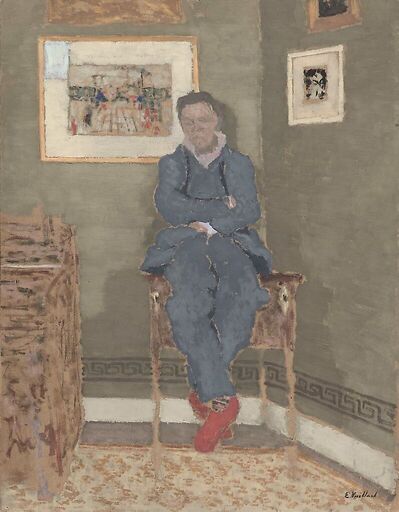 Portrait of Félix Vallotton, in his studio