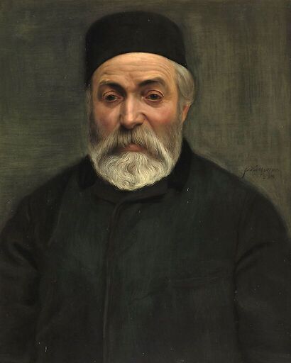 House keeper or portrait of a man with a grey beard