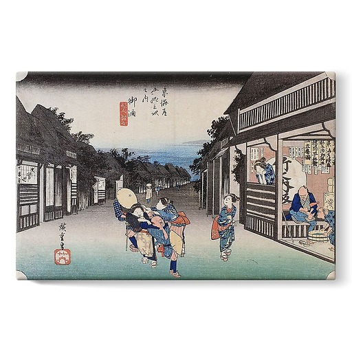 Goyû: Women Soliciting Travelers (stretched canvas)