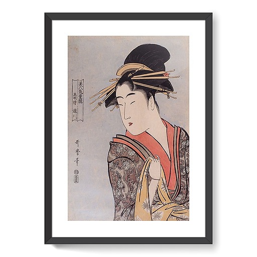 The courtesan Takigawa of Gomeirô (framed art prints)