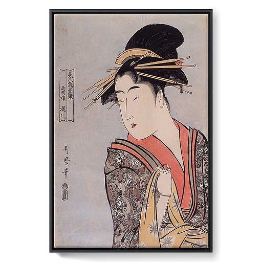 The courtesan Takigawa of Gomeirô (framed canvas)