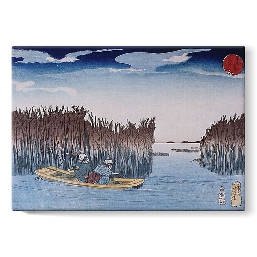 Seaweed Gatherers at Omori (stretched canvas)