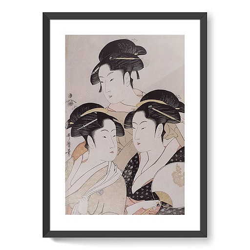 Three Beauties of the Present Day (framed art prints)