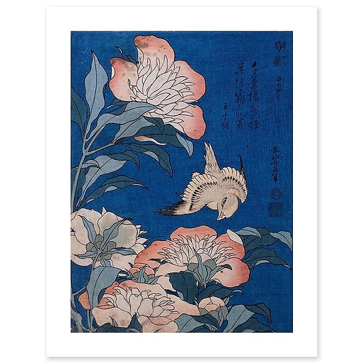 Peonies and Canary (canvas without frame)