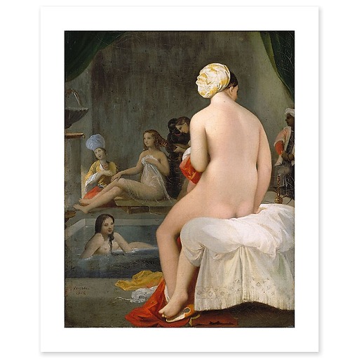 The little bather - Interior of a harem (canvas without frame)