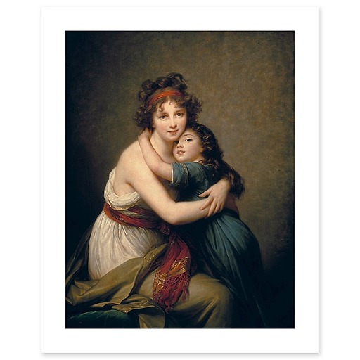 Mrs Vigée-Le Brun and her daughter, Jeanne-Lucie, known as Julie (1780-1819) (art prints)