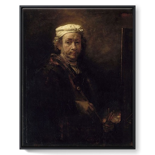 Portrait of the Artist at his Easel (framed canvas)