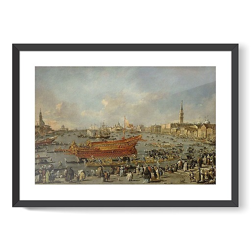 The Departure of Bucentaur for the Lido on Ascension Day (framed art prints)