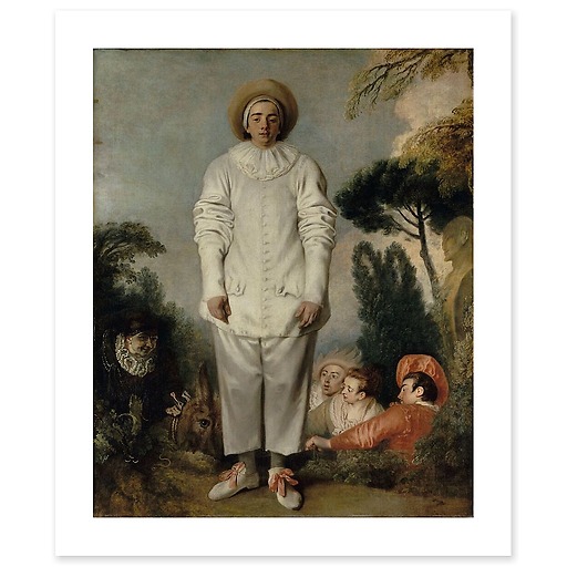 Pierrot, formerly known as Gilles (canvas without frame)