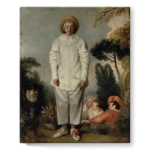 Pierrot, formerly known as Gilles (stretched canvas)