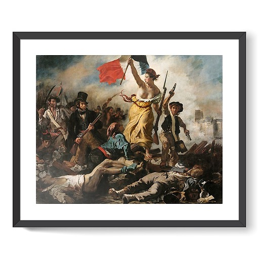 Le 28 juillet 1830 : la Liberté guidant le peuple (affiches d'art encadrées)