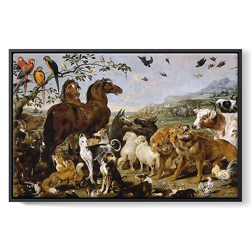 The Entry of the Animals into Noah's Ark (framed canvas)