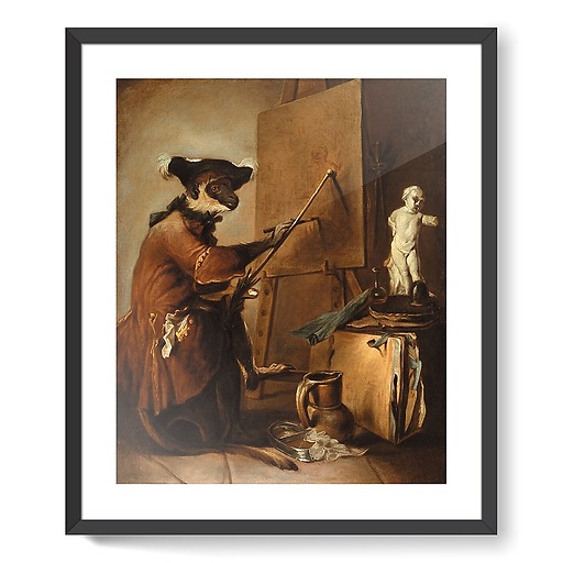 The Monkey Painter (framed art prints)