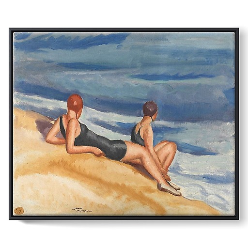 On the beach (framed canvas)