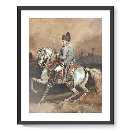 Portrait équestre de Napoléon (affiches d'art encadrées)