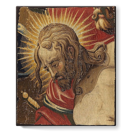Tapisserie : tête de Christ de la tenture de Saint-Merry (toiles sur châssis)