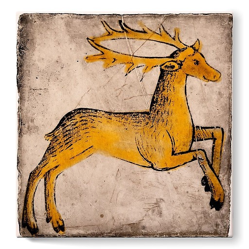 Overlapping deer (stretched canvas)