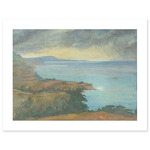 Seaside landscape (canvas without frame)