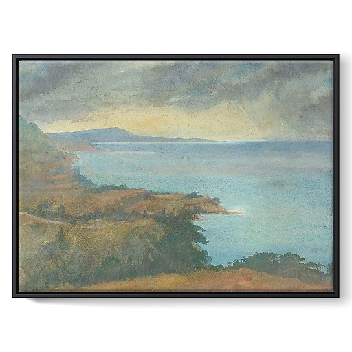 Seaside landscape (framed canvas)