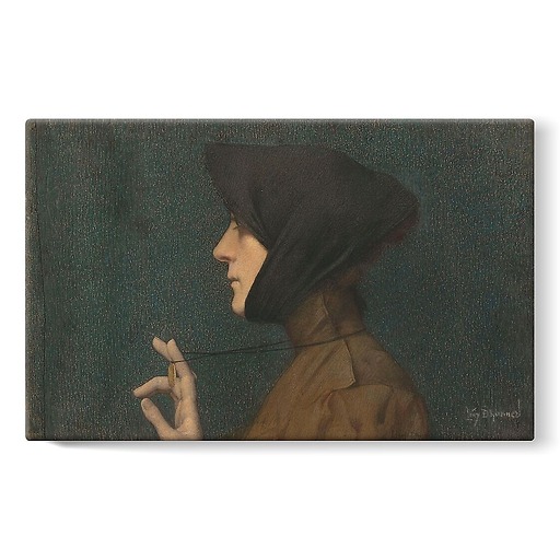 Woman with a Medallion (Mystery) (stretched canvas)