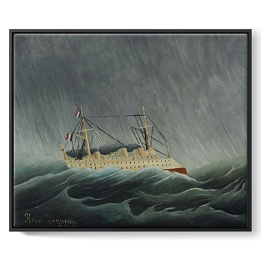 Ship in a Storm (framed canvas)