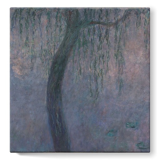 The Water Lilies: The Two Willows (stretched canvas)