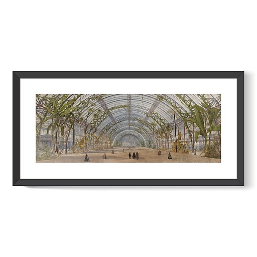 Crystal Palace project in the Saint-Cloud park: interior view (framed art prints)