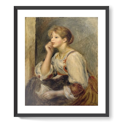 Woman with a letter (framed art prints)
