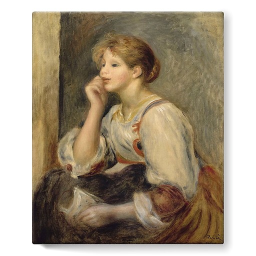 Woman with a letter (stretched canvas)