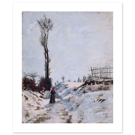 Snow landscape (canvas without frame)