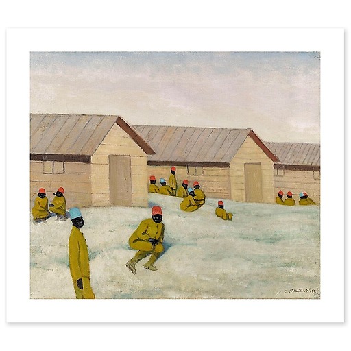 Senegalese soldiers at Mailly camp (canvas without frame)