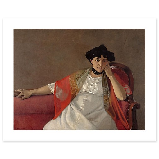 Portrait of the artist's wife (canvas without frame)