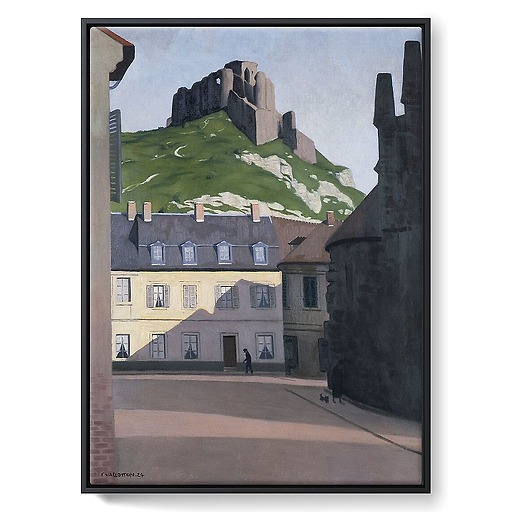 Gaillard Castle in Andelys (framed canvas)