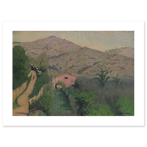 Landscape around Perugia (canvas without frame)