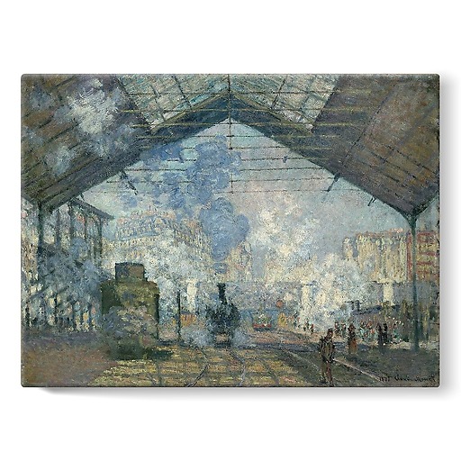 The Saint-Lazare Station (stretched canvas)