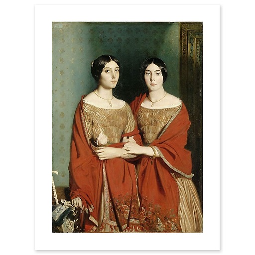 Ladies Chassériau said the two sisters (canvas without frame)