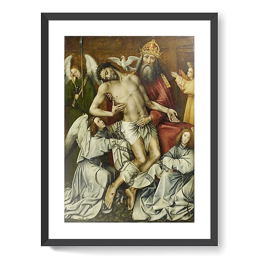 The Throne of Grace or the Holy Trinity with God the Son supported by God the Father (framed art prints)
