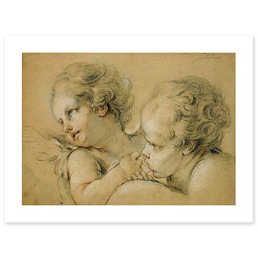 Bust and angel head (art prints)