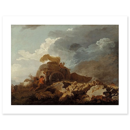 The Storm or the mired cart (art prints)