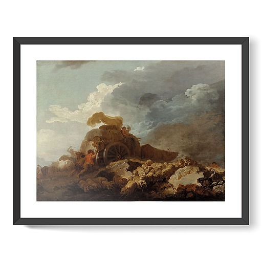 The Storm or the mired cart (framed art prints)