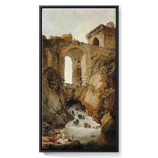 The big bridge or the stream (framed canvas)