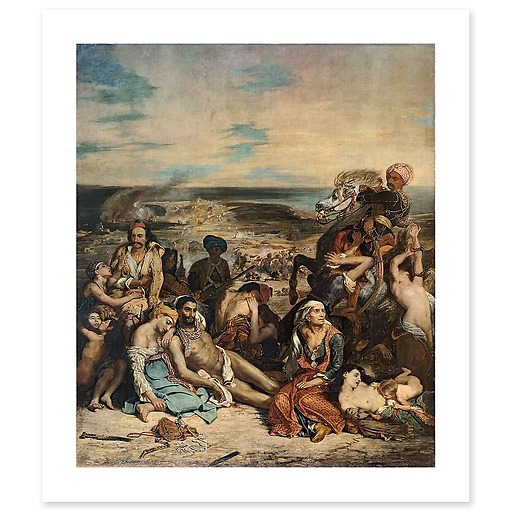 Scenes of the Scio massacres (canvas without frame)