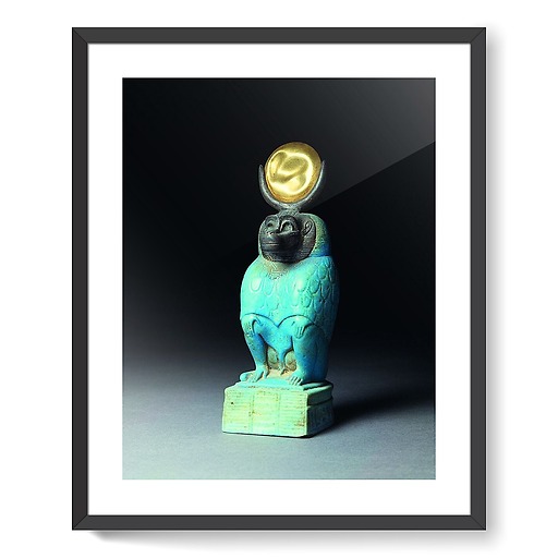 Statuette du dieu Thot en babouin (affiches d'art encadrées)