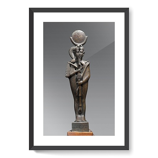 Statuette du dieu-lune Khonsou momiforme (affiches d'art encadrées)