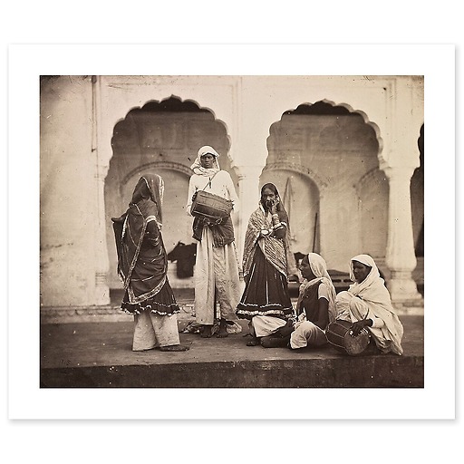 Groupe de hijra, 1870-1880 (art prints)