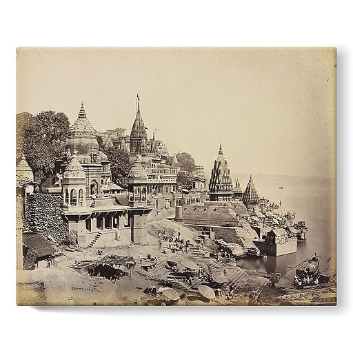 Bénarès. Ghat de Manikarnika, 1865 (toiles sur châssis)