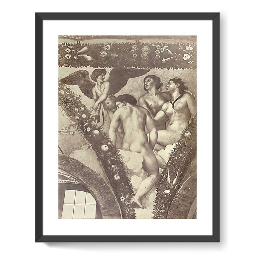 Italie, Rome: Villa Farnesina, pendentif de la loggia de Psyché 'l'Amour et les grâces' (framed art prints)