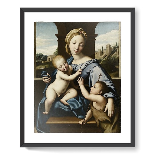 La Vierge à l'Enfant avec saint Jean (affiches d'art encadrées)