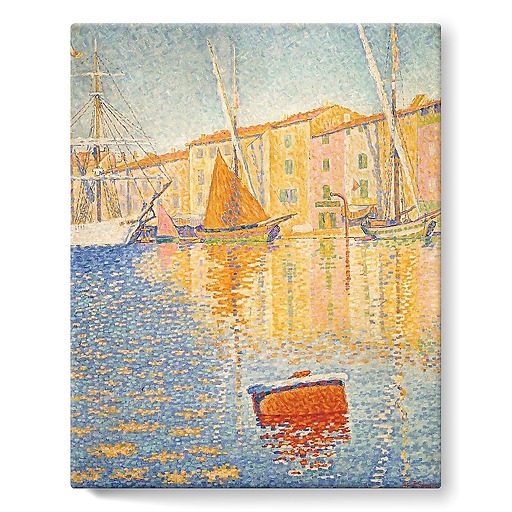 Saint-Tropez. La bouée rouge (stretched canvas)