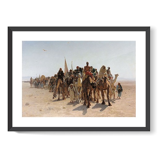 Pèlerins allant à La Mecque (affiches d'art encadrées)